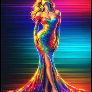 Chromatic Flow — Neon Spectrum II Poster