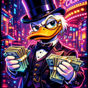 Rich Duck II — Neon Fortune Poster